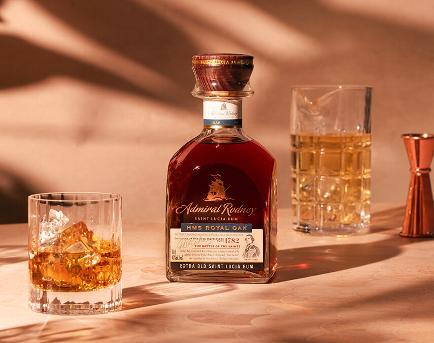 A bottle of Admiral Rodney Royal Oak.