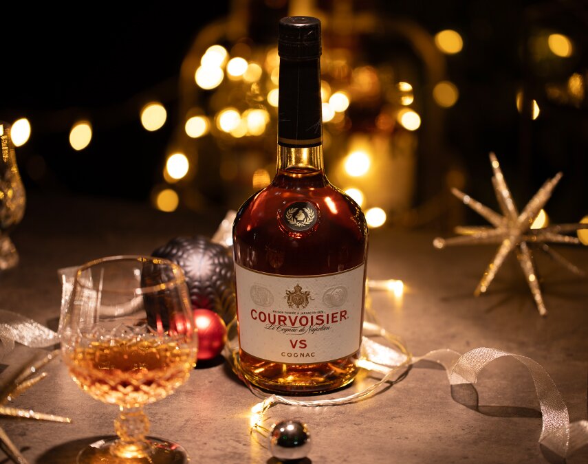 A bottle of Courvoisier VS.
