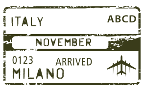 Italy passport stamp 