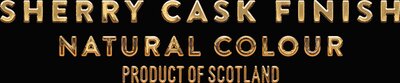Sherry Cask Finish, Natural colour, Product of Scotland