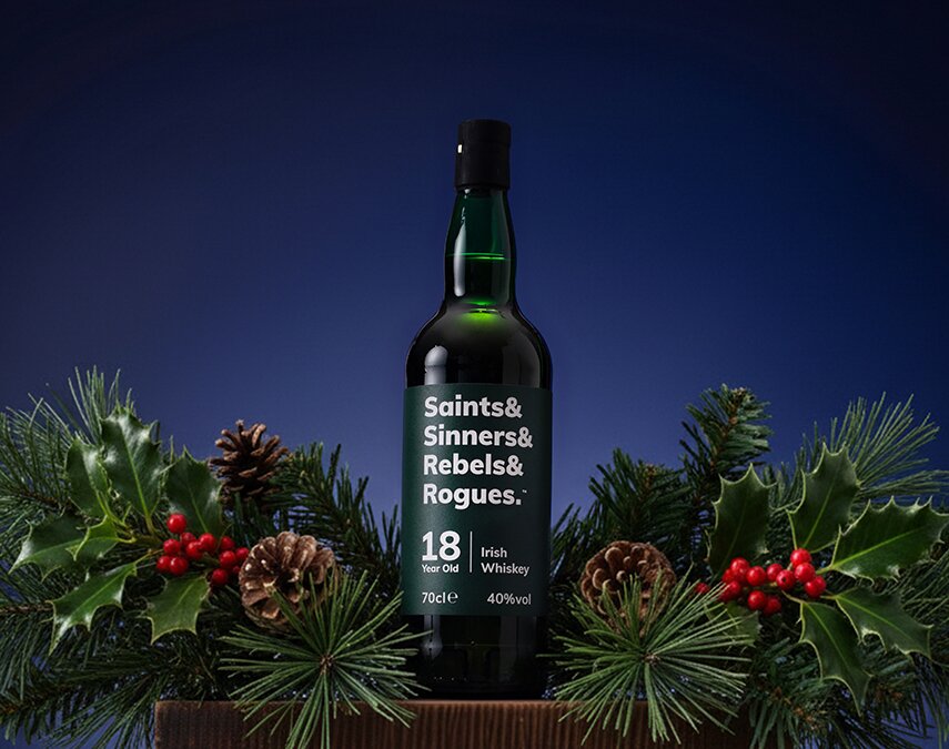 A bottle of Saints & Sinners & Rebels & Rogues 18 Year Old