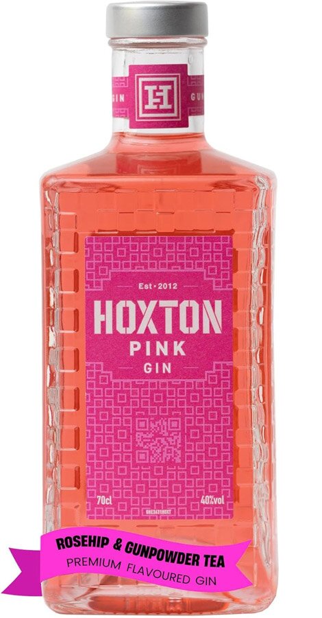 A bottle of Hoxton Pink Gin
