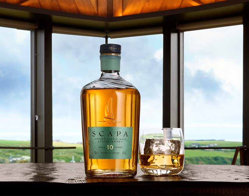 A bottle of Scapa 10 year old