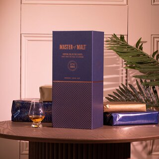 Master of Malt Blue Presentation Box, closed