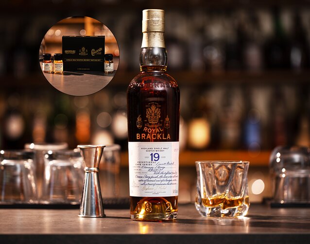 A bottle of Royal Brackla 19 Oloroso.