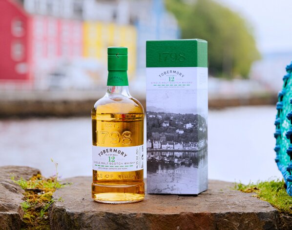 Bottle of Tobermory 12 Year Old with presentation box