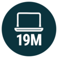 19 million user sessions across 10.5 million users in 2022 icon