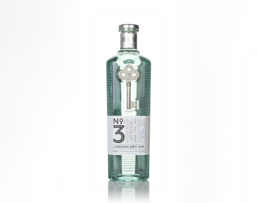 A bottle of No.3 Gin