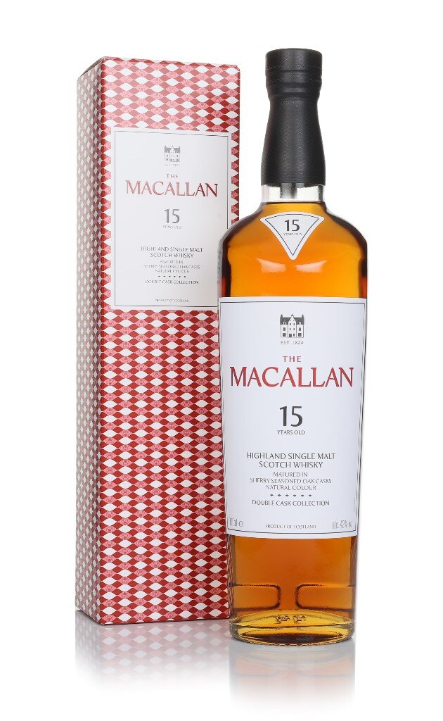 A bottle of The Macallan 15yo Double Cask