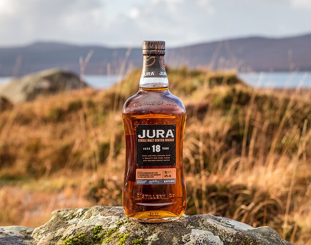 A bottle of Jura 18 year old