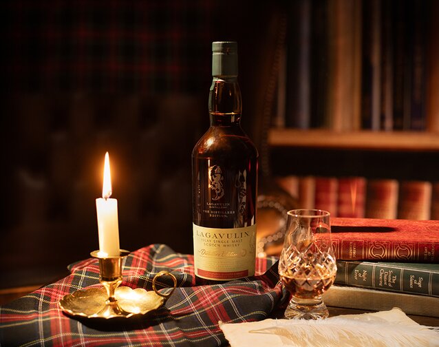 A bottle of Lagavulin Distillers Edition - 2022 Collection Whisky.