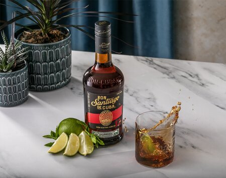 A bottle of Monkey 47 gin with a gift set with jigger. 