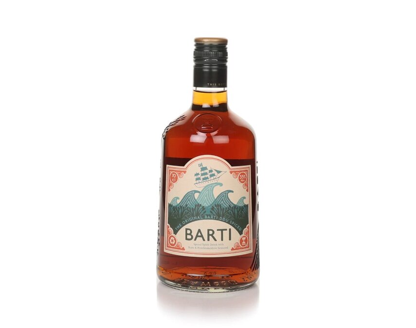 A bottle of Barti Spiced