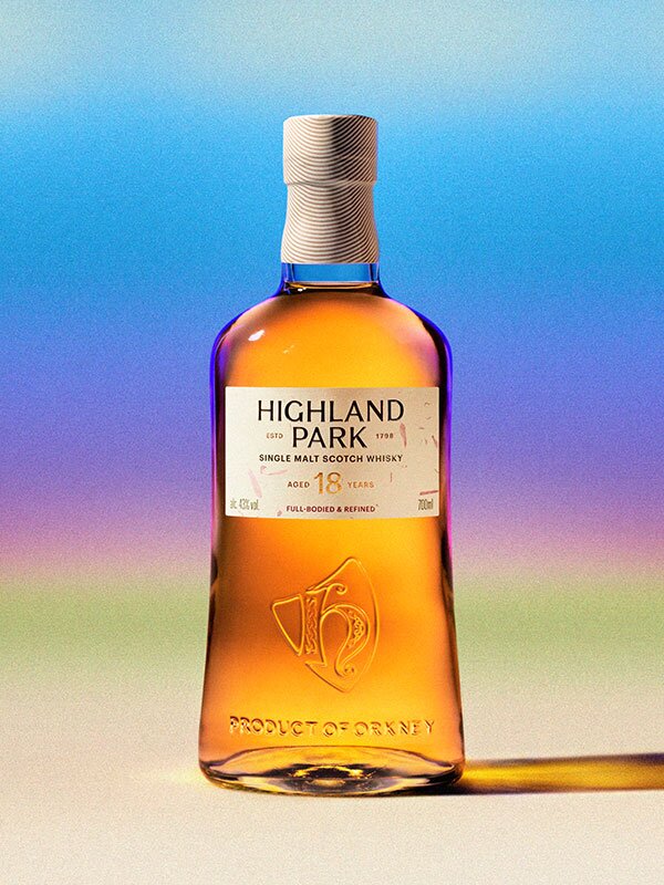 A bottle of Highland Park 18 Year Old