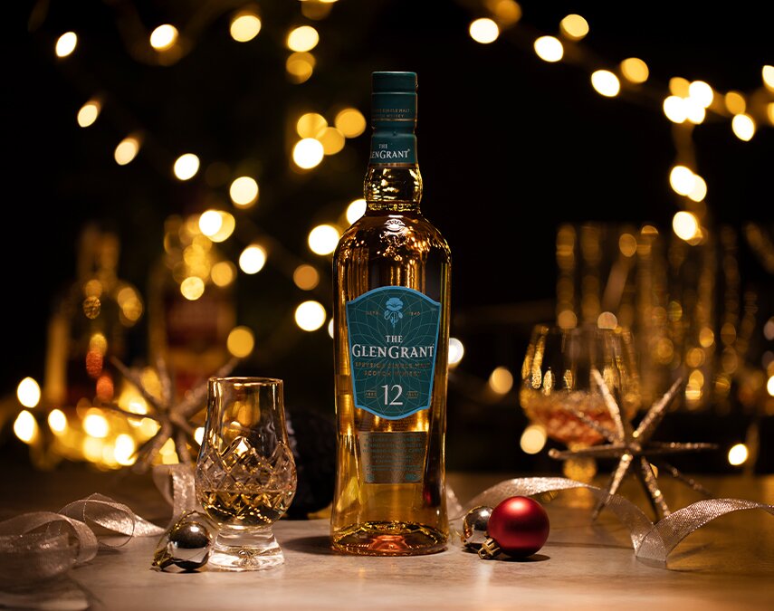 A bottle of Glen Grant 12 Year Old.