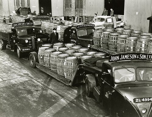 Jameson Irish Whiskey being exported
