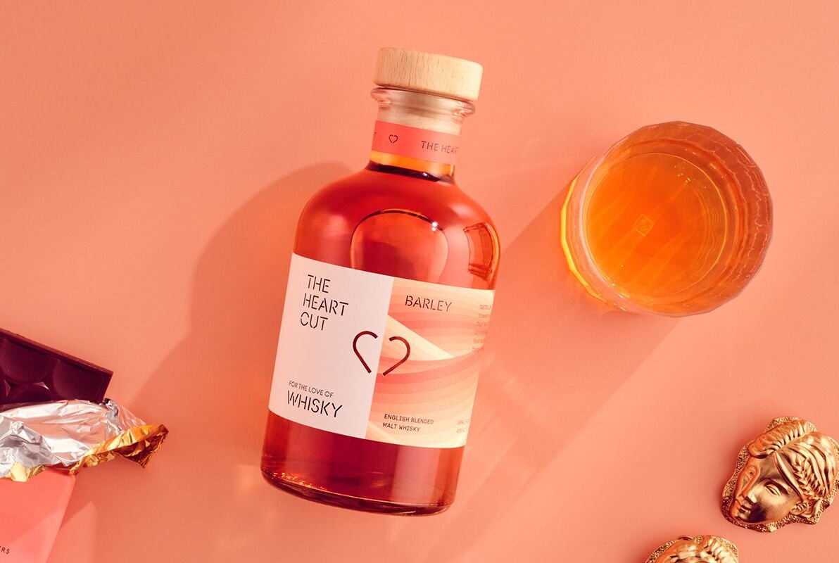 A bottle of The Heart Cut x Barley