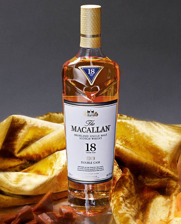 A bottle of The Macallan 18yo Double Cask