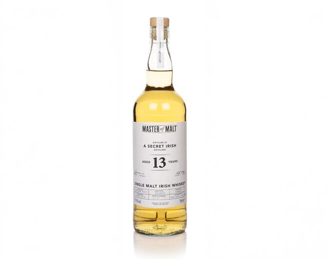 A bottle of A Secret Irish Distillery 13 Year Old 2005 (Master of Malt).