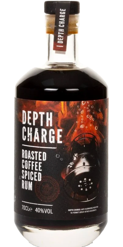 Depth Charge Black Cherry Rum bottle
