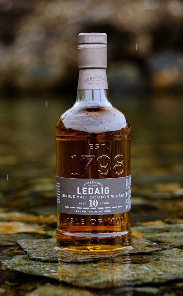 A bottle of Ledaig 10 Year Old.