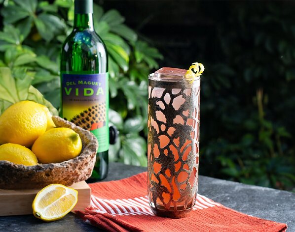 The Pliny's Cooler Del Maguey Mezcal cocktail.