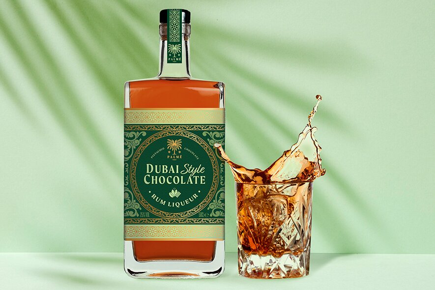 Five bottle of Dubai Chocolate Liqueur - Palme.