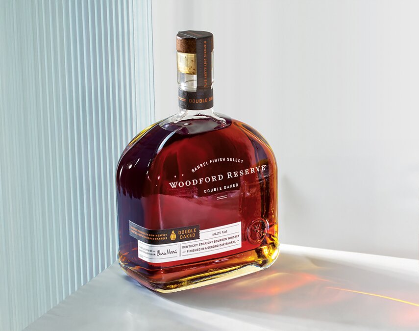 A bottle of Woodford Reserve 
Double Oaked.
