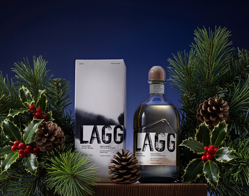 A bottle of Lagg Kilmory