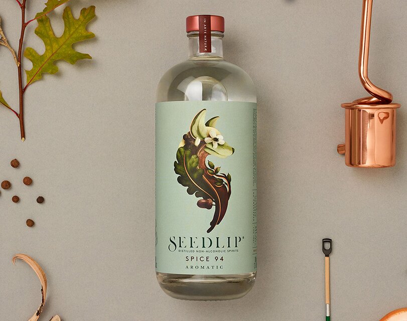 A bottle of Seedlip Spice 94