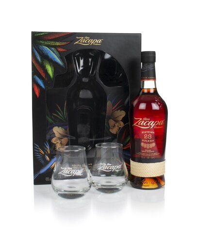 Ron Zacapa Centenario Sistema Solera 23 Gift Pack with 2x Glasses