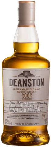 Bottle of Deanston 15 Year Old Organic Whisky