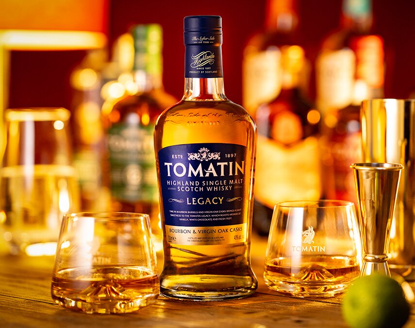A bottle of Tomatin Legacy
