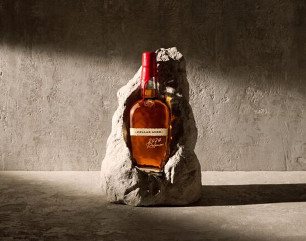 A bottle of Maker's Mark Cellar Aged 2024 Release