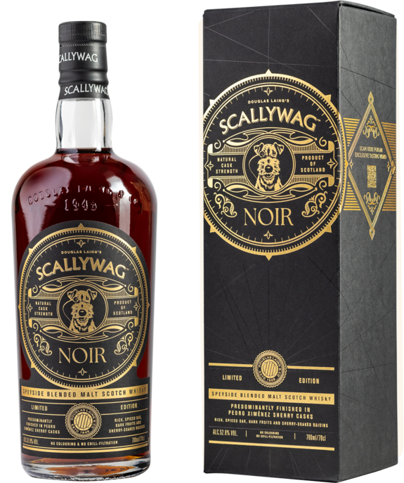 A bottle of Scallywag Noir