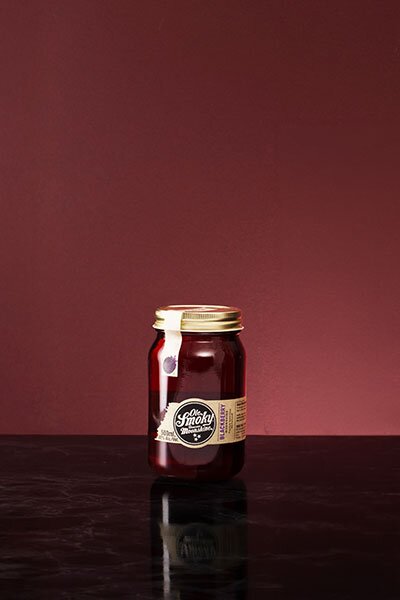 A bottle of Ole Smokey Blackberry