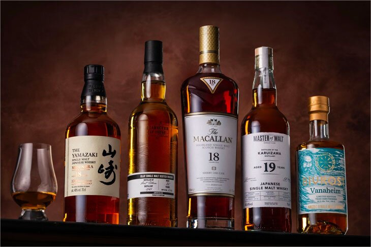Exclusive whisky competition bottles
