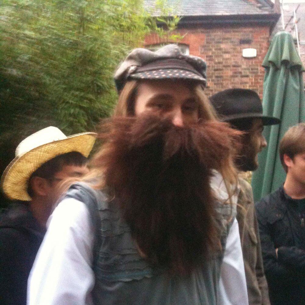 Josh with a hige fake beard