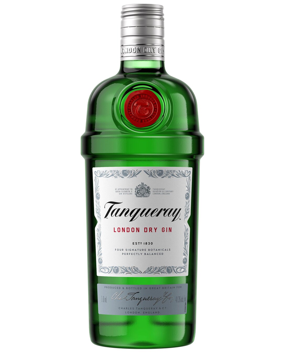 A bottle of Tanqueray London Dry Gin