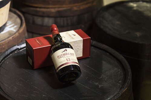 A bottle of Redbreast Whiskey