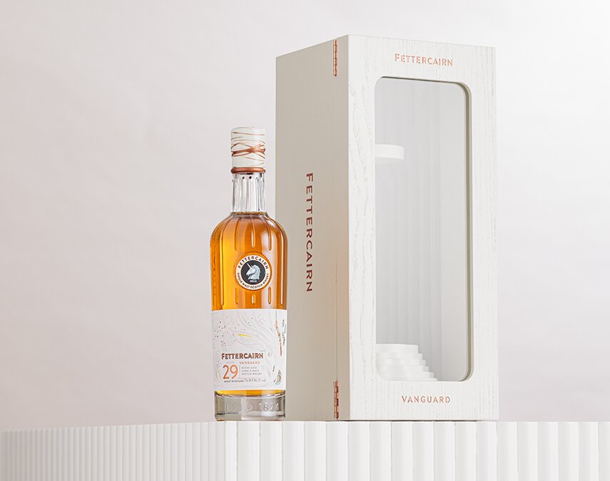 A bottle of Fettercairn Vanguard Rare 1st Release