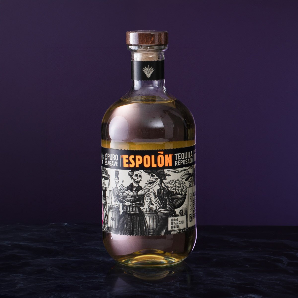 A bottle of El Espolòn Reposado Tequila