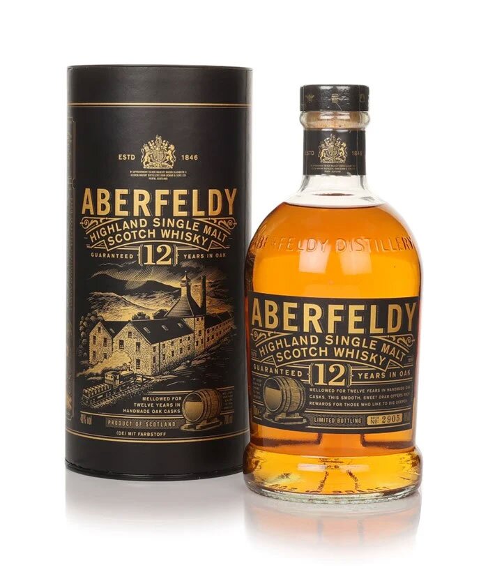 A bottle of Aberfeldy 12 Year Old.