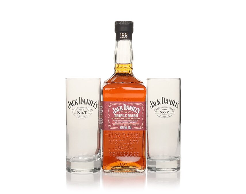 A bottle of Jack Daniel’s Triple Mash.