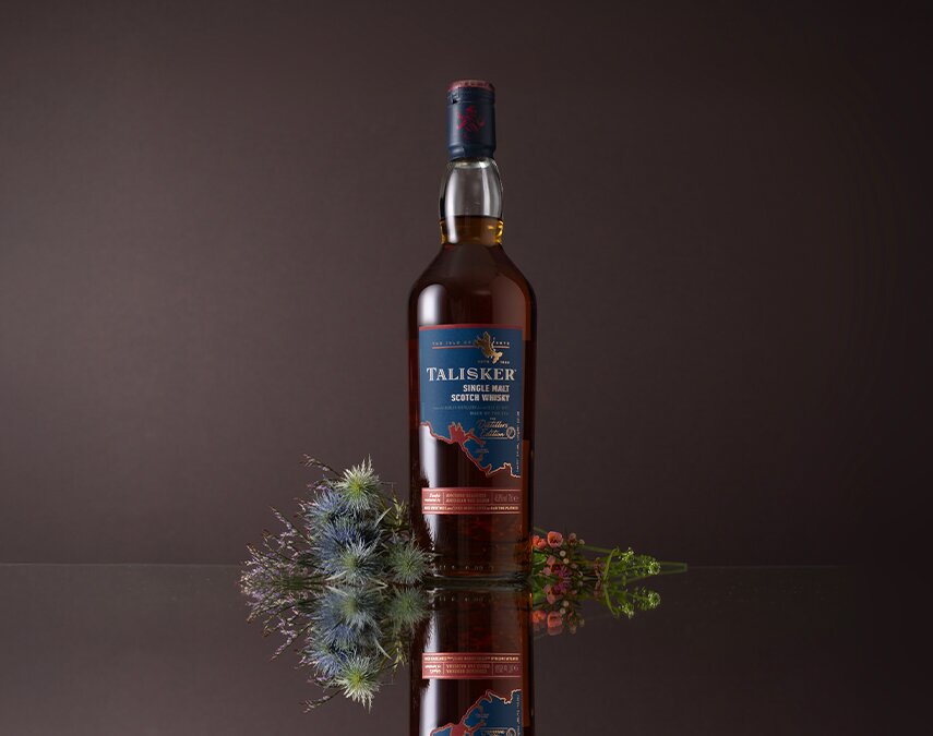 A bottle of Talisker Distillers Edition.