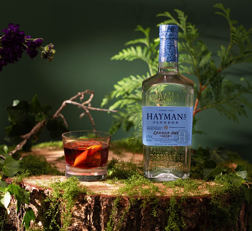 A bottle of Hayman's London Dry Gin