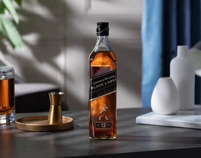 A bottle of Johnnie Walker Black Label 12 Year Old