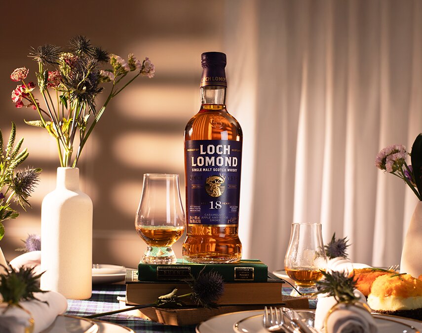 A bottle of Loch Lomond 18