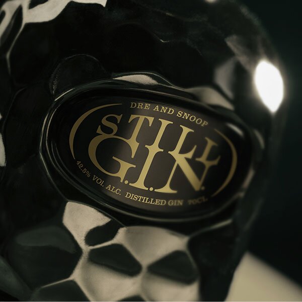 A close up picture of a bottle of Still G.I.N