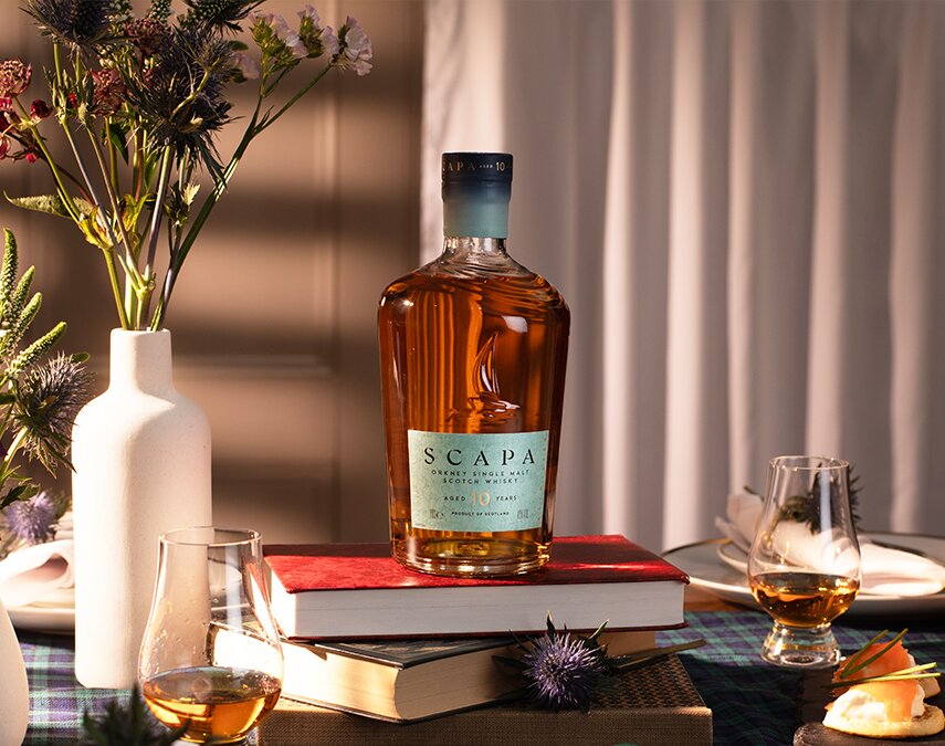 A bottle of Scapa 10 year old.